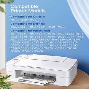 Kompatible mit: für HP Photosmart 5510 5511 5512 5514 5515 5522 5524 5520 6510 6520 6512 6515 7510 7515 7520 B010a B010b B109a B109b B109c B109d B109f B109n B110a B110c B111a B209a B210a B210b B210c B210e B8550 B8553 B8558 C309 C309a C309c C309g C309h C309n C310b C310c C310a C410a C410b C410d C5324 C5370 C5373 C5380 C5383 C5388 C5390 C5393 C6324 C6380 C6388 D5460 D5463; Deskjet 3070A 3520 3522; Officejet 4620 4622 4610