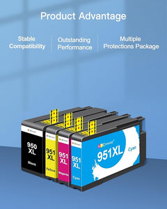 Kompatibel Druckerpatronen HP 950 XL 951XL 4 Pack