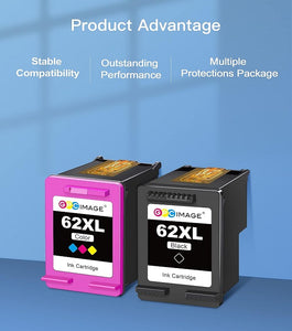 Kompatibel Druckerpatronen HP 62XL 62 XL 2 Pack
