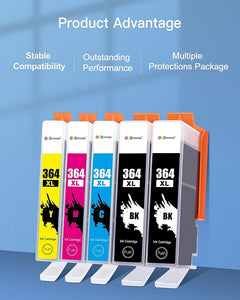 Kompatibel Druckerpatronen HP 364XL 364 XL 5 Pack